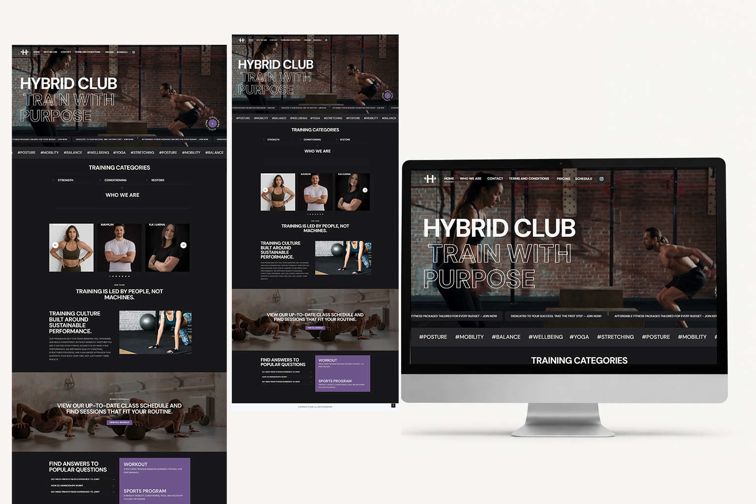 Hybrid Club Fitness Website Case Study