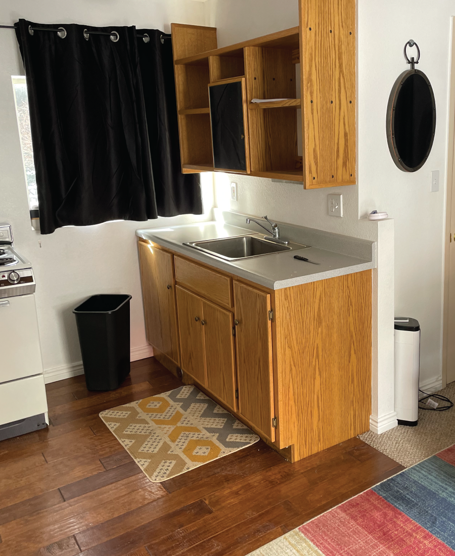 Private RV site at Clear Creek Cabins